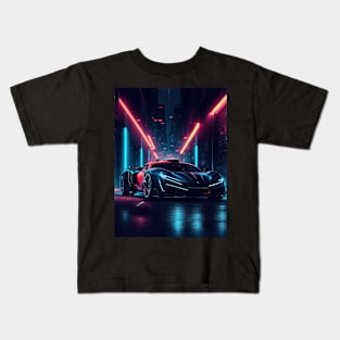 Underground Velocity Sports Car Kids T-Shirt